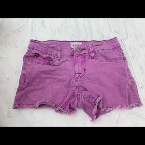 Hudson girls pink cutoff jean denim shorts 7